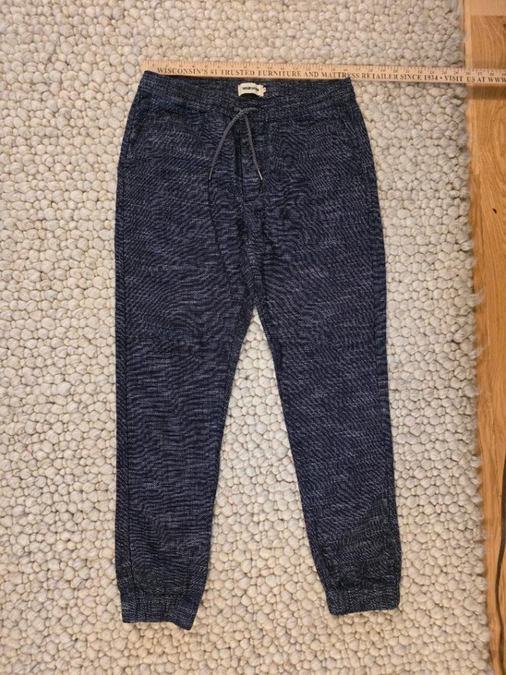 Taylor Stitch Men’s EUC M The Apres Pant Jogger blue waffle - Picture 3 of 6